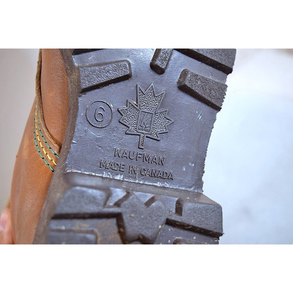 1960s/70s Kaufman Footwear Kingtreads Boots Size 6 w/ Original Tag * Rawhide main image 8